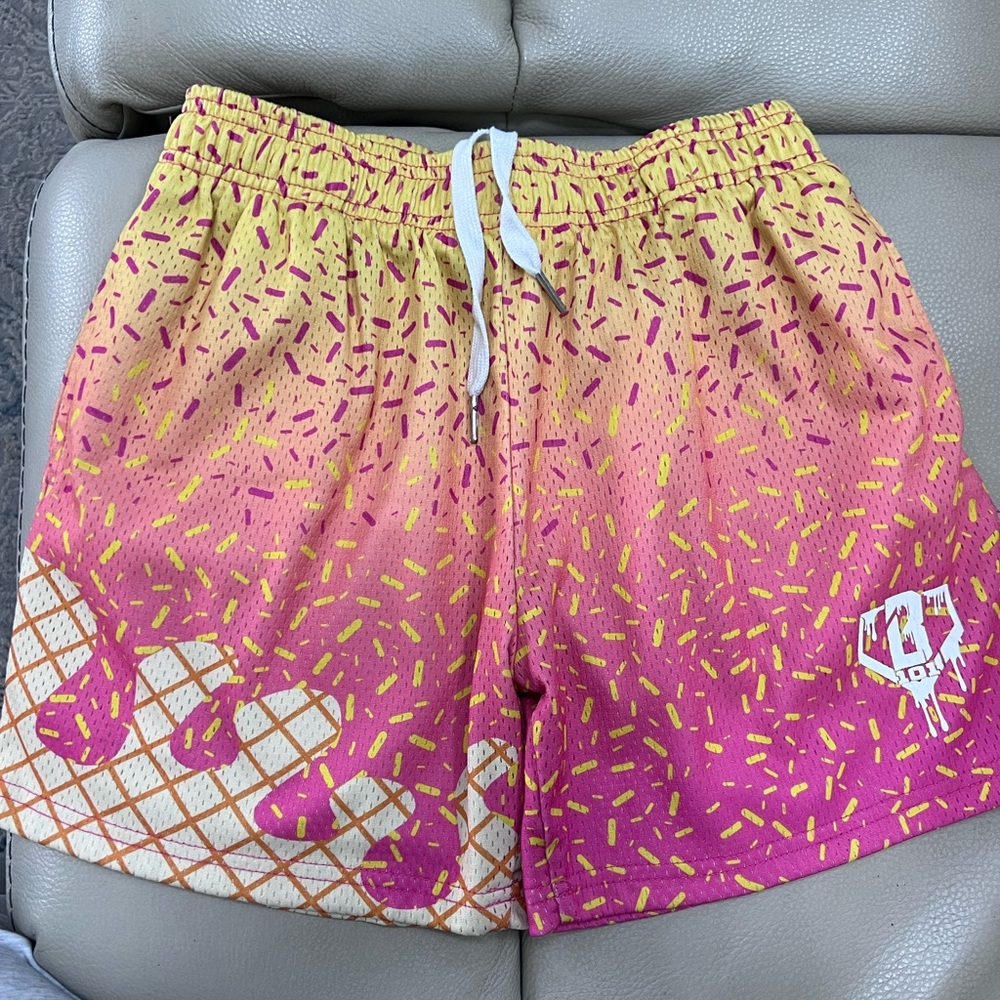 Baseball lifestyle 101 ice cream shorts youth large